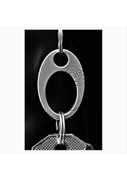 Mini Titanyum Alaşım Tokası Küçük Oval Anahtar Kezlik Edc Dış Mekan Aracı (Yurt Dışından) modelleri