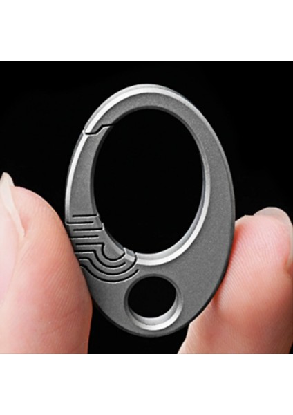 Mini Titanyum Alaşım Tokası Küçük Oval Anahtar Kezlik Edc Dış Mekan Aracı (Yurt Dışından) fırsatları