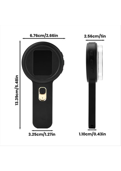 Yeni 200X Ultra Yüksek Büyütme Dijital Mikroskop 2 Inç A (Yurt Dışından) fırsatları