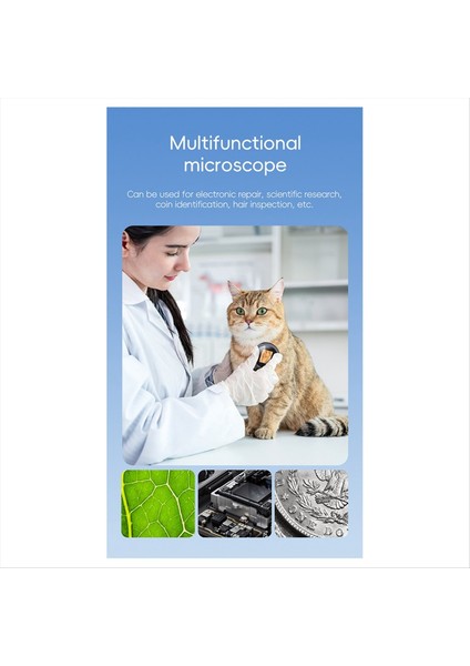 Yeni 500X Otomatik Odaklı Dijital Mikroskop Büyüteci 2.0 Inç IPS Taşınabilir (Yurt Dışından) fırsatları