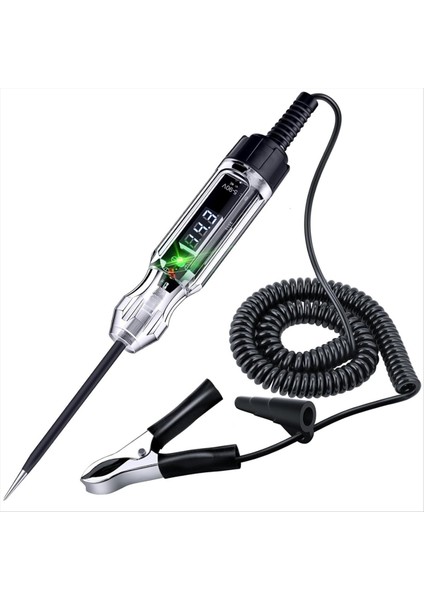 Otomotiv Test Işığı, 5-90V Dijital LED Elektrik Test Cihazı, 140 Inç Pu Yay Telli Devre Test Cihazı, Kontrol Için (Yurt Dışından)