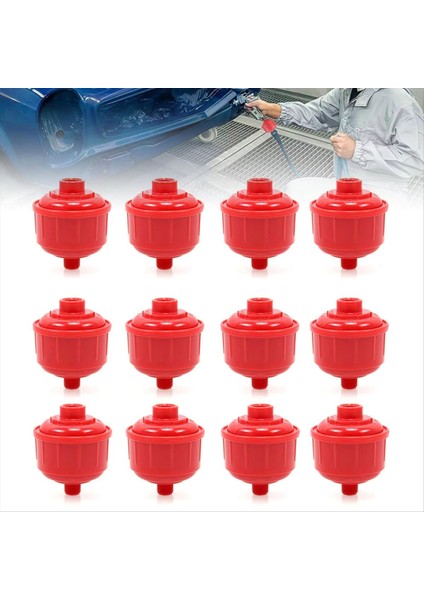 12 Pcs Tek Kullanımlık Mini Filtre Boya Kasırga Hava Hattı Filtresi, 1/4 Inçlik Iplikler Hava Aracı Için Uygun (Yurt Dışından)