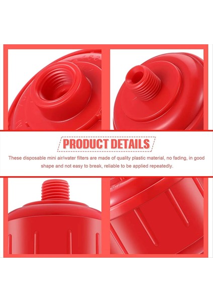 12 Pcs Tek Kullanımlık Mini Filtre Boya Kasırga Hava Hattı Filtresi, 1/4 Inçlik Iplikler Hava Aracı Için Uygun (Yurt Dışından) fırsatları