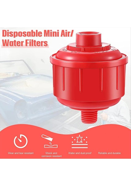 12 Pcs Tek Kullanımlık Mini Filtre Boya Kasırga Hava Hattı Filtresi, 1/4 Inçlik Iplikler Hava Aracı Için Uygun (Yurt Dışından) indirimleri