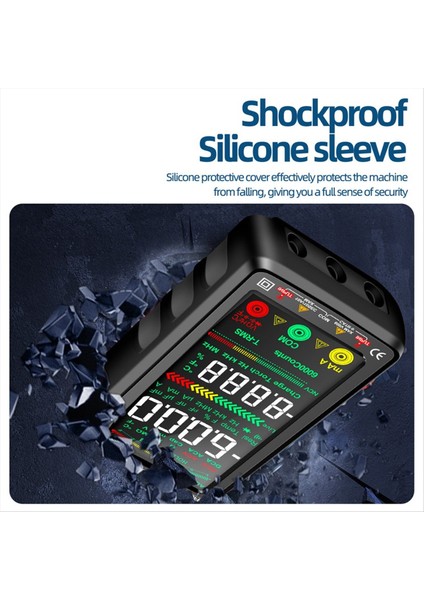 Aneng 682 Akıllı Profesyonel Multimetre Ac/dc Ammetre Voltaj Test Cihazı Şarj Edilebilir Elektrikli Ohm Diyot Test Cihazı Siyah (Yurt Dışından)