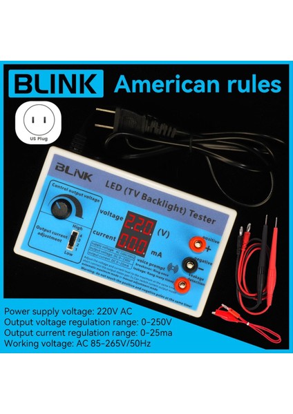 Bink Tv Backlight Tester Metre 0-230V Çıktı Çok Amaçlı LED Lamp Strıp Bonda Test Ölçüm Teftiş Aracı Abd Fiş (Yurt Dışından) indirimleri