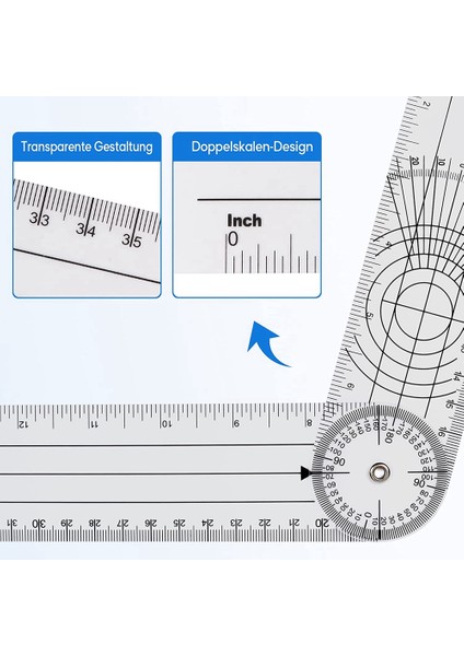 4 Adet Gonyometre Fizyoterapisi 360 Derece Rotasyon Izi Fizyoterapi Fizyoterapi Için Pvc, Spor Terapisi (Yurt Dışından) fiyatları