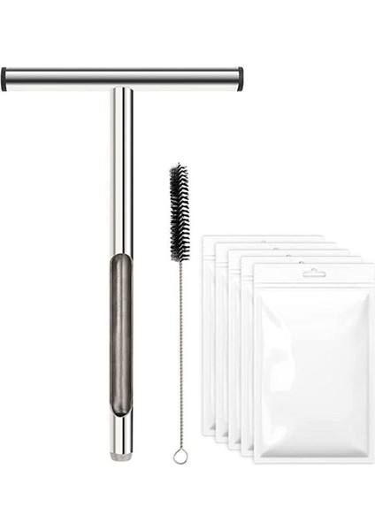 Toprak Örnek Probu, 12.2 Inç Toprak Örnekleyici, Toprak Örnekleme Bitki Bakımı Çim Bahçe Çiftliği Için Toprak Probları, 5 Torba ve 1 Fırça (Yurt Dışından)