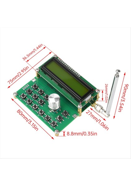 ADF4351 Sinyal Jeneratörü 35MHZ-4000MHZ LCD Ekran (Yurt Dışından) fiyatları