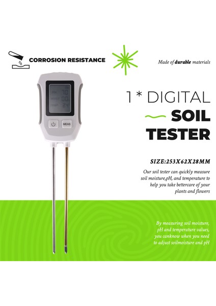 3 Arada 1 Toprak Ph Dedektörü Test Cihazı LCD Ekran Termometre Sıcaklık Bahçecilik Için Nem Ölçer Çekme Saksı Plantasyonu (Yurt Dışından) fırsatları
