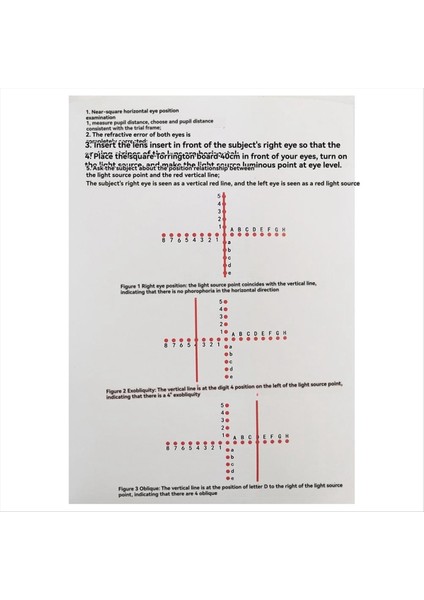 Yeni Yakın Kullanım Torrington Plakası Heterophoria Ac/a Oftalmik Şaşılık Algılama Aracını Hızlı Bir Şekilde Kontrol Etmek Için (Yurt Dışından) indirimleri