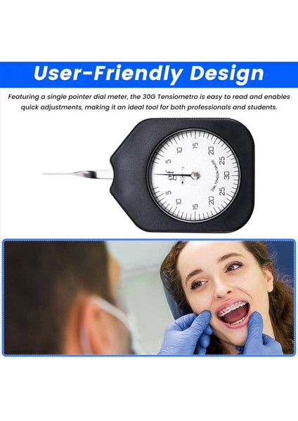 30G Tensiometro Analog Ortodontik Dişler Gerilim Göstergesi 30G Tek Işaretçi Kadran Metre Seg-30-1 (Yurt Dışından) indirimleri