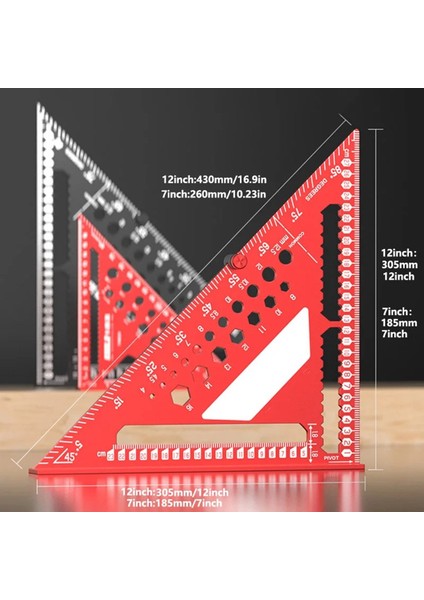 Üçgen Cetvel Çizici Işaretleme Cetveli (Yurt Dışından) fiyatları