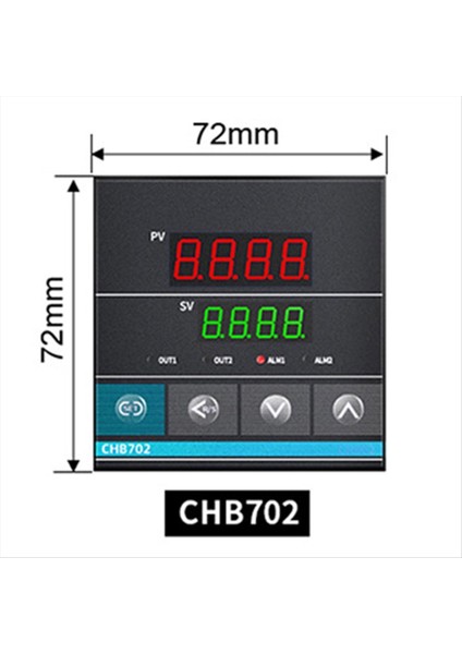 Çift Çıkış Ssr+Rölesi CHB702 Termostat Dijital Ekran Akıllı Evrensel Giriş Sıcaklık Denetleyicisi 220V (Yurt Dışından) modelleri