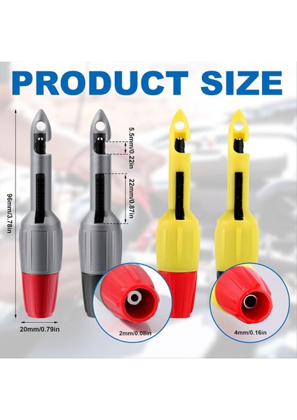4pcs Tel Delicilik Prob Kiti, 0.08IN ve 0.16IN Yalıtım Delin Ponksiyon Teli Piercing Clip Test Prob Aracı (Yurt Dışından) fiyatları
