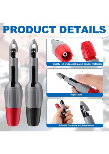 4pcs Tel Delicilik Prob Kiti, 0.08IN ve 0.16IN Yalıtım Delin Ponksiyon Teli Piercing Clip Test Prob Aracı (Yurt Dışından) fırsatları