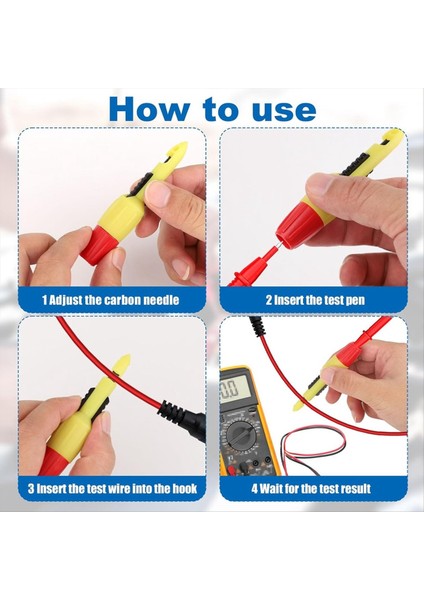 4pcs Tel Delicilik Prob Kiti, 0.08IN ve 0.16IN Yalıtım Delin Ponksiyon Teli Piercing Clip Test Prob Aracı (Yurt Dışından) indirimleri