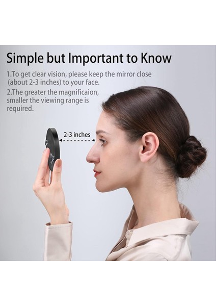 Büyüteç 20X AYNA+10X Büyüteç 2 Emme Bardağı ile Aynalar Küçük Seyahat Büyütme Aynası ve Cımbız Kiti (Yurt Dışından) modelleri