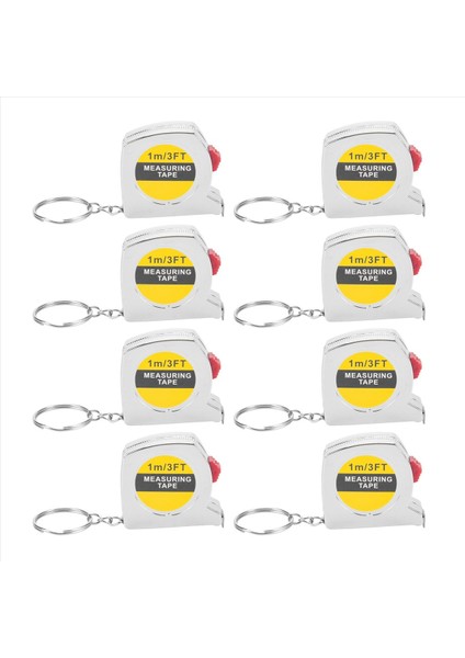 50 Pcs Anahtarlık Bant Memperi Teyp Ölçüsü Fonksiyonel Cep Bant Memperi Yetişkin Çocuklar Için Geri Çekilebilir (Yurt Dışından) fiyatları