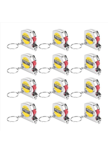 50 Pcs Anahtarlık Bant Memperi Teyp Ölçüsü Fonksiyonel Cep Bant Memperi Yetişkin Çocuklar Için Geri Çekilebilir (Yurt Dışından) modelleri