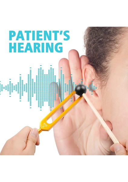 4 Paket Ayar Çatal Seti (128Hz, 256Hz, 512Hz) Sesli Ses Titreşim Aracı Için Ayar Çekiçli, Altın, Altın (Yurt Dışından) fiyatları