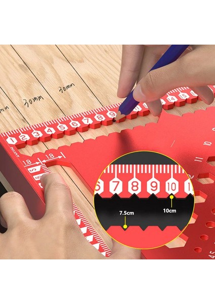 Üçgen Cetvel Çizici Işaretleme Cetveli (Yurt Dışından) indirimleri