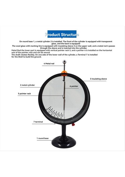 Iki Bant Arasındaki Potansiyel Farkı Ölçmek Için Işaretçi Elektroskop Elektrostatik Deney Elektrometresi (Yurt Dışından) modelleri