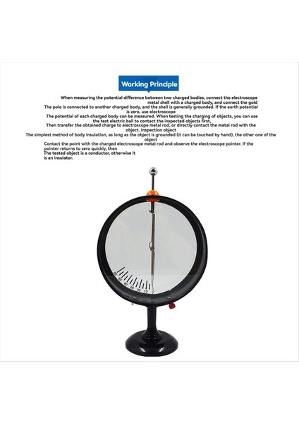 Iki Bant Arasındaki Potansiyel Farkı Ölçmek Için Işaretçi Elektroskop Elektrostatik Deney Elektrometresi (Yurt Dışından) fırsatları