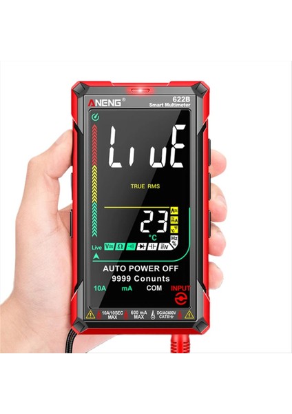 Aneng Kapasitans Ohm Metre Otomatik Aralık Voltaj Dedektörü 9999 Sayım Voltaj Metre Va Ters Ekran Çok Fonksiyonlu 622B (Yurt Dışından) modelleri