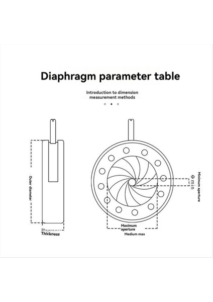 1.5-23MM Manuel Diyafram Dijital Kamera Mikroskobu Için Irıs Diyaframı Irıs SK23 (Yurt Dışından) modelleri