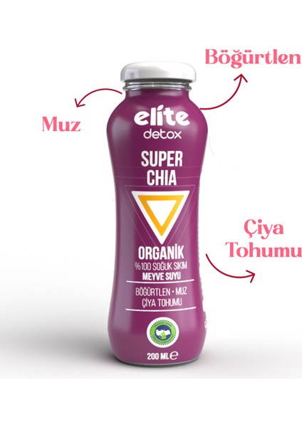 Organik Detox Super Hero (Chıa) 200 Ml