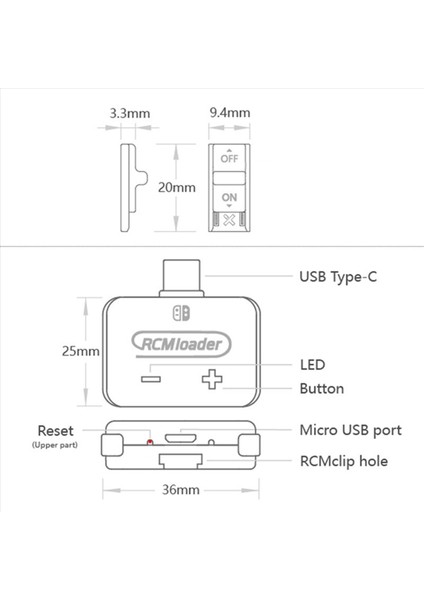 5x V5 Rcm Yükleyici Otomatik Klip Jig Aracı Nintendo Switch Ns Konsolu Için USB Kablosu ile Dahili Enjeksiyon Programı (Yurt Dışından) indirimleri