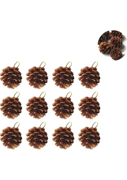 Besportble 12 Adet Çam Kozalakları Noel Ağacı Süslemeleri Çam Kozalakları Asılı 4 Ila 5c (Yurt Dışından) modelleri