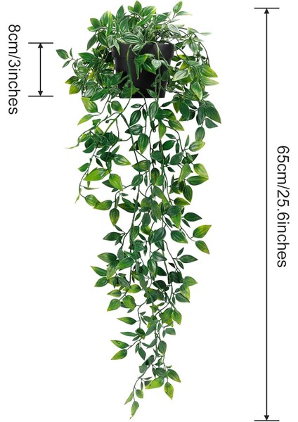 1 Paket Yapay Asma Bitkiler Iç Mekan Dış Mekan Kullanımı Için Sahte Saksı Bitkileri (Yurt Dışından) fiyatları