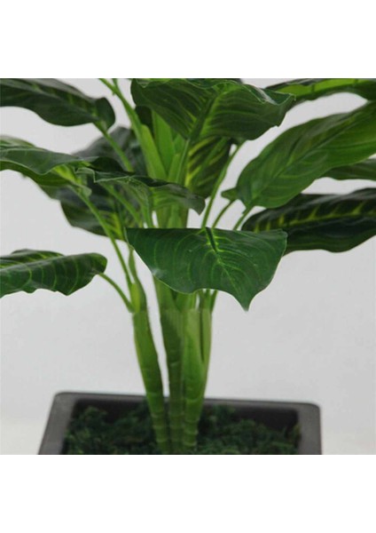 Büyük 50CM Yaprak Dökmeyen Yapay Bitki 25 Yapraklı Gerçekçi Çalı Saksı Bitkisi (Yurt Dışından) fiyatları