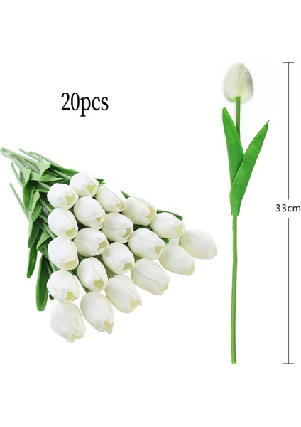 Justoyou 10'lu Paket Pu Gerçek Dokunmatik Lateks Yapay Laleler Sahte Laleler Çiçekler B (Yurt Dışından) fiyatları