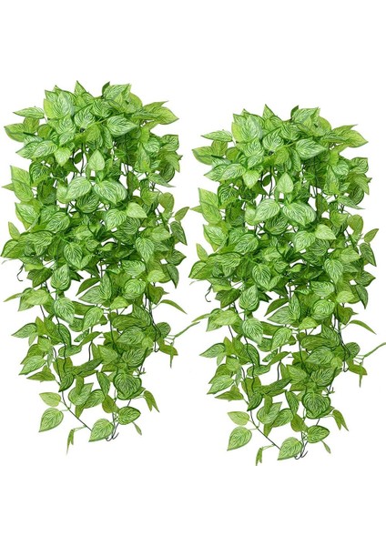 Esinti Parçası Yapay Asılı Sarmaşık Bitkileri, Sahte Asma, Sarmaşık Yaprakları, Çelenk (Yurt Dışından)