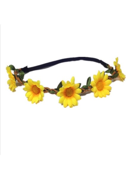 12'li Saç Bandı Paketi Kadınlar Için Ayarlanabilir Elastik Bantlı Çiçek Taç Garland (Yurt Dışından)