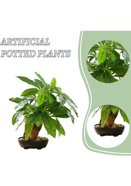 Esinti Simülasyonu Büyük Bonsai, Yeşil Bitkiler, Bonsai, Yaratıcı Ev Dekorasyonu, Yapay (Yurt Dışından) fırsatları