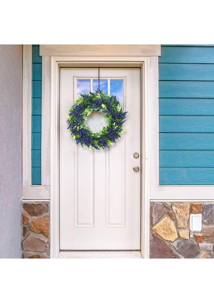 Narin 17 Inç Yapay Lavanta Sonbahar Kapı Çelengi - Yemyeşil ve Güzel Yaz (Yurt Dışından) fiyatları