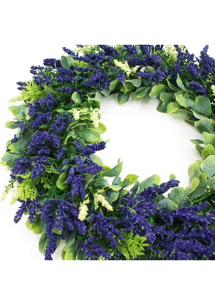 Narin 17 Inç Yapay Lavanta Sonbahar Kapı Çelengi - Yemyeşil ve Güzel Yaz (Yurt Dışından) modelleri