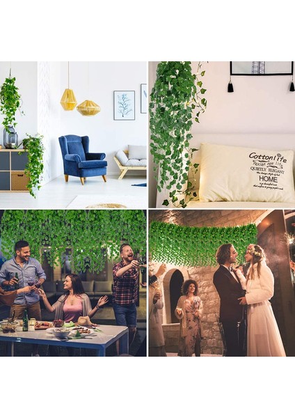 Yapay Bitki Sarmaşık Çelenk Asma 2 Adet (Dereotu Yeşili) (Yurt Dışından) indirimleri