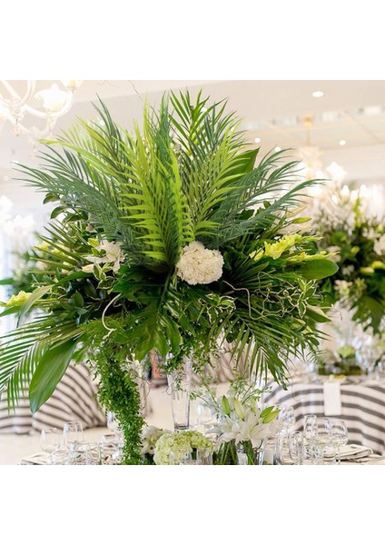 2 Paket Yapay Ağaç Yaprakları Tropikal Bitkiler Yapay Yaprak Bitki Serin (Yurt Dışından) modelleri