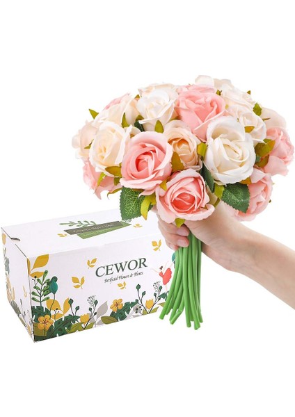 Esinti Yapay Gül Ipek Çiçek Sahte Çiçek Gelin Düğün Buketi Aile (Yurt Dışından) fırsatları