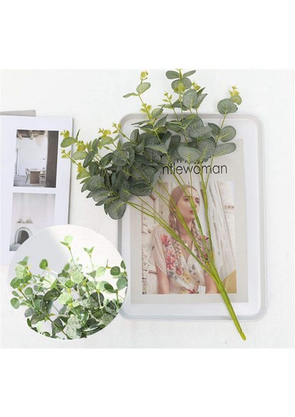 4 Pcs Yapay Okaliptüs Yaprakları Buketleri Sahte Okaliptüs Yaprağı (Yurt Dışından) fırsatları