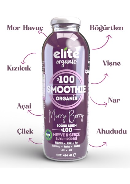 Organik Smoothıe Merry Berry 414 Ml