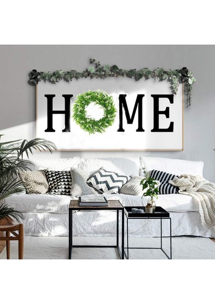 Plastik Yeşil Yaprak Çelenk - 16" Yapay Lavanta Çelenk (Yurt Dışından) fiyatları