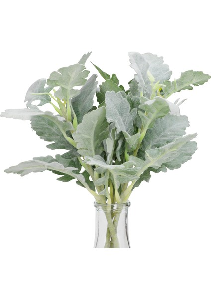 3'lü Kuzu Kulağı Yeşillik Bitki Seti, Yapay Yeşillik Dalları, Yapay Dallar (Yurt Dışından)