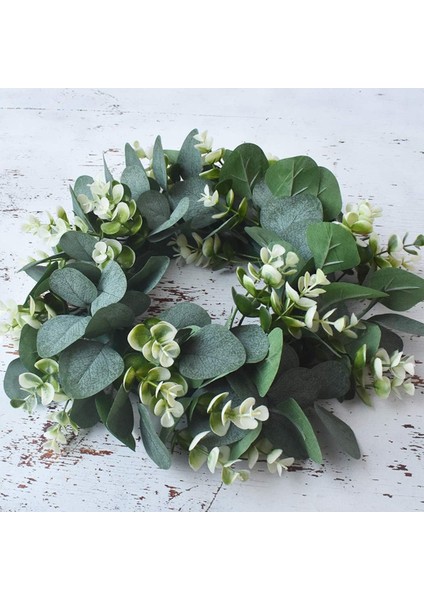 Esinti Okaliptüs Yapay Çelenk, Çelenk Noel Kapı Çelengi Duvar Çelengi Ivy Garland Eu (Yurt Dışından) fiyatları