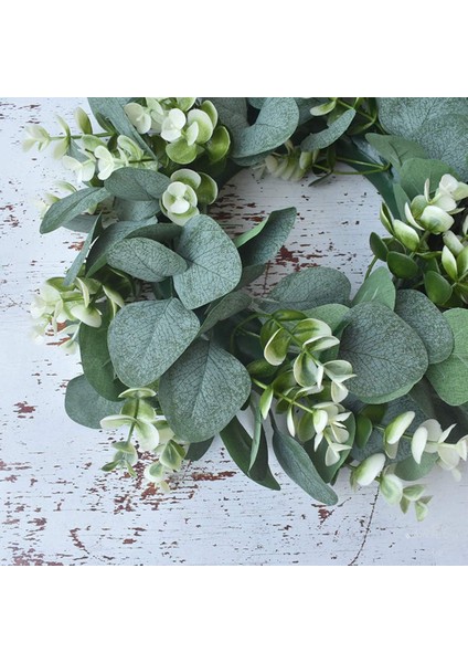 Esinti Okaliptüs Yapay Çelenk, Çelenk Noel Kapı Çelengi Duvar Çelengi Ivy Garland Eu (Yurt Dışından) fırsatları